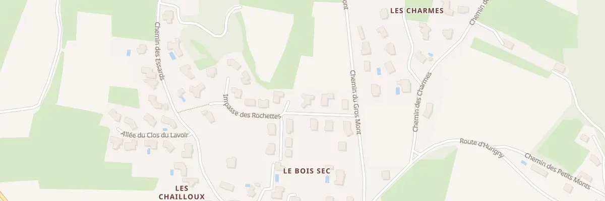 Plan du 74 Imp des Rochettes à Chevagny-les-Chevrières