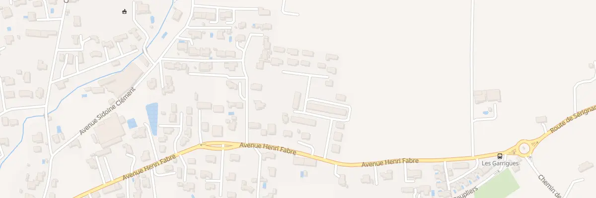 Plan du 9010F Av Henri Fabre à Piolenc