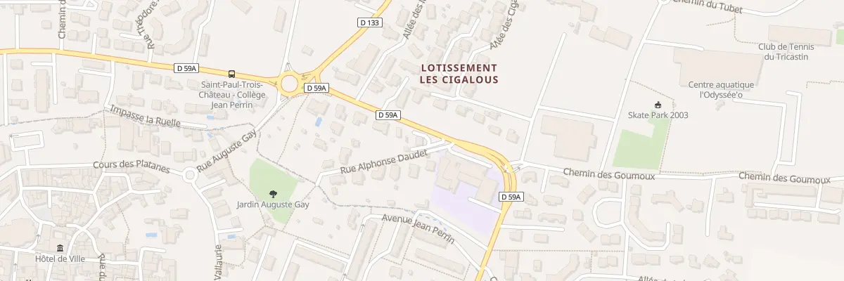 Plan du 2 Rue Alphonse Daudet à Saint-Paul-Trois-Châteaux