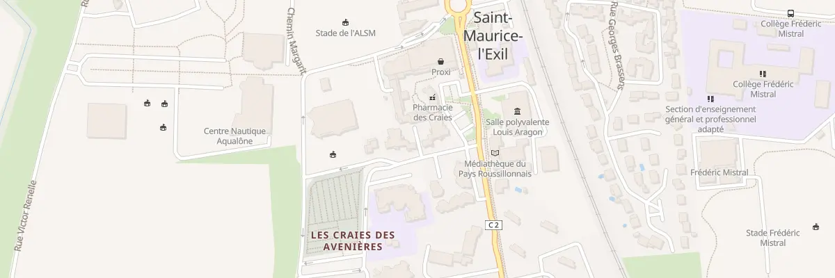 Plan du 1 Espa Marcel Noyer à Saint-Maurice-l’Exil