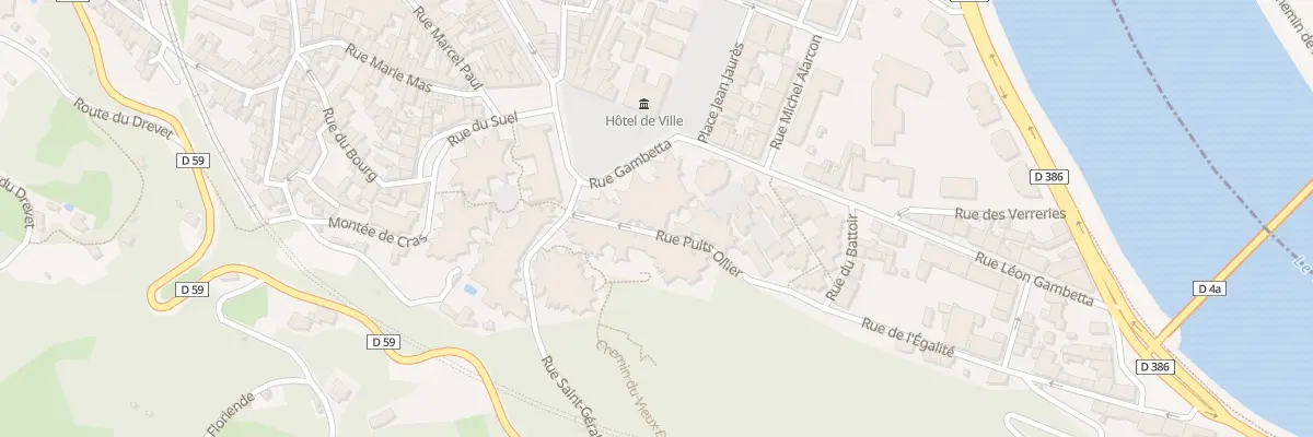 Plan du 1 Pl Henri Barbusse à Givors