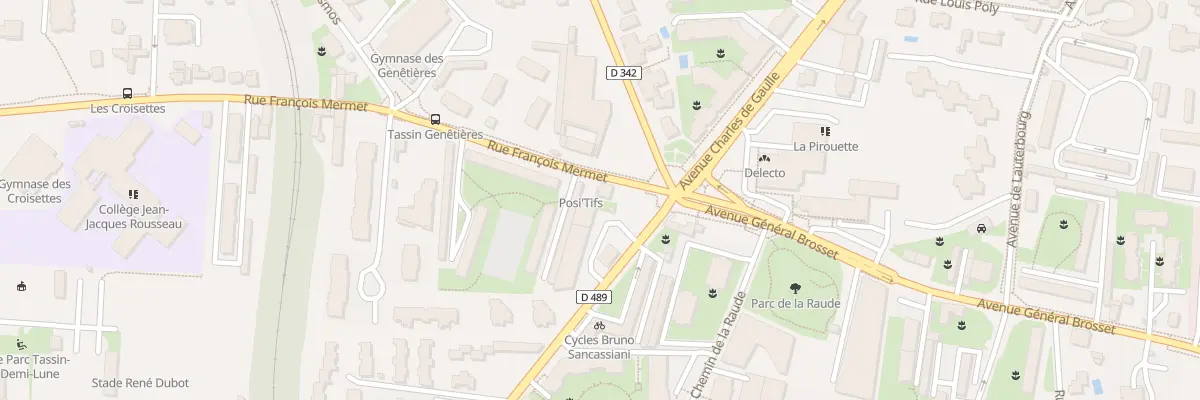 Plan du 1 Rue François Mermet à Tassin-la-Demi-Lune