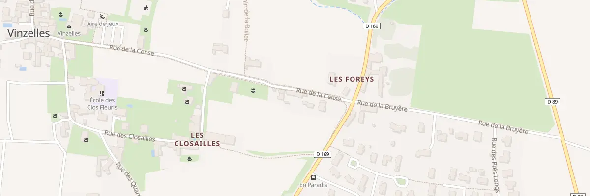 Plan du 390 Rue de la Cense à Vinzelles