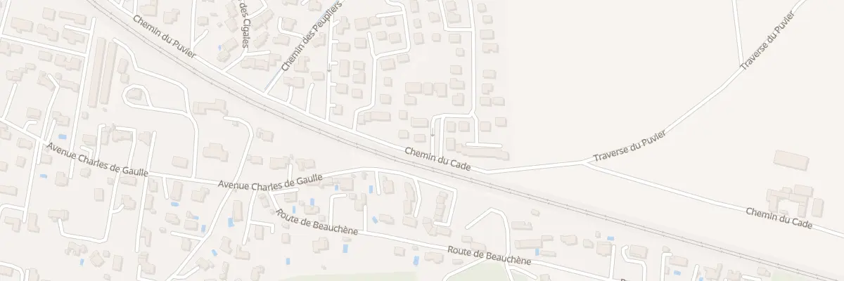 Plan du 107 Le Puvier Sud Ouest à Piolenc