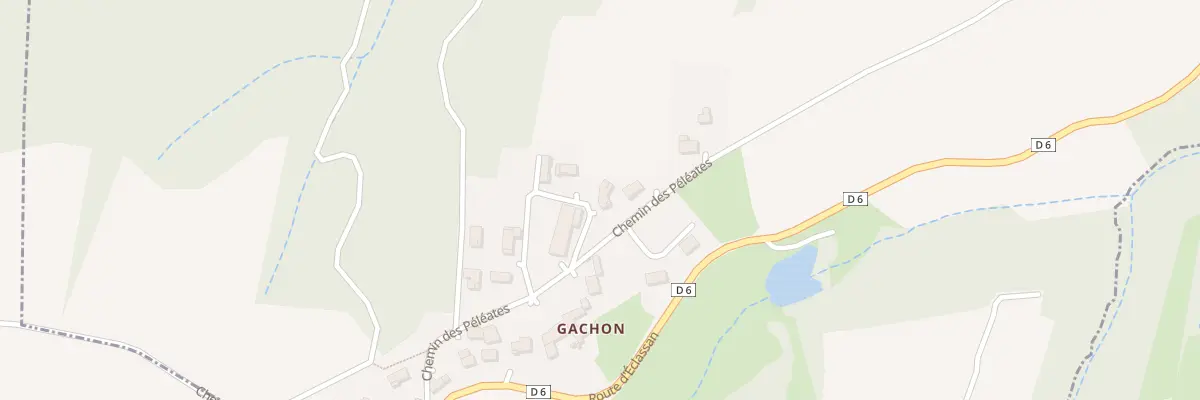 Plan du 285 Che des Péléates à Ozon