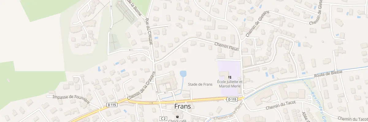 Plan du 70 Che Fleuri à Frans