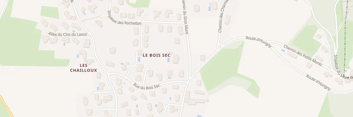 Plan du 43 Che du Gros Mont à Chevagny-les-Chevrières