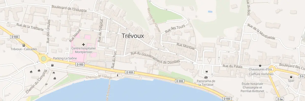 Plan du 23 Rue Grande Rue à Trévoux