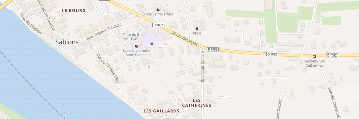Plan du 15 Rue Louis Pasteur à Sablons