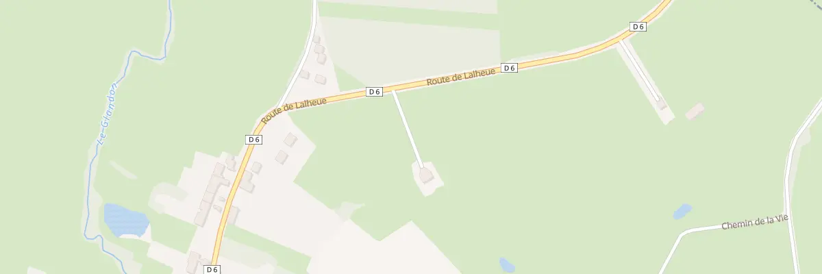 Plan du 36 Rte de Lalheue à La Chapelle-de-Bragny