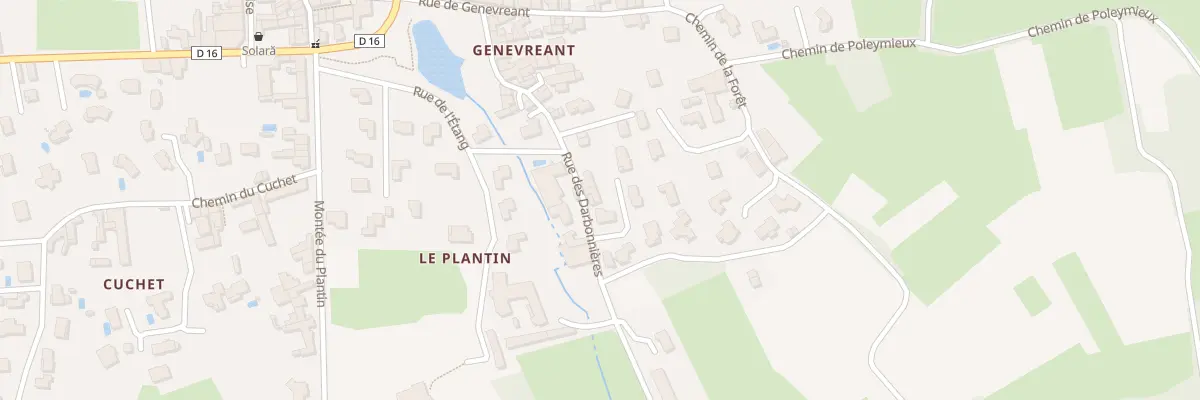Plan du 179 Rue des Darbonnières à Chasselay