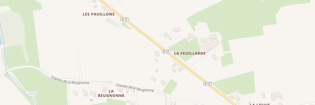 Plan du 2890 Rte Departementale 17 à Prissé
