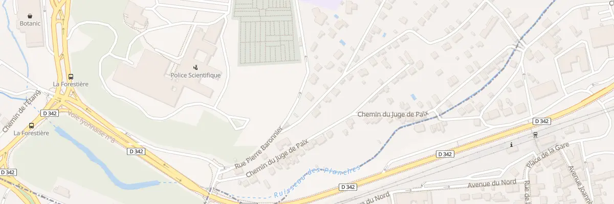 Plan du 1 Av Béranger à Écully