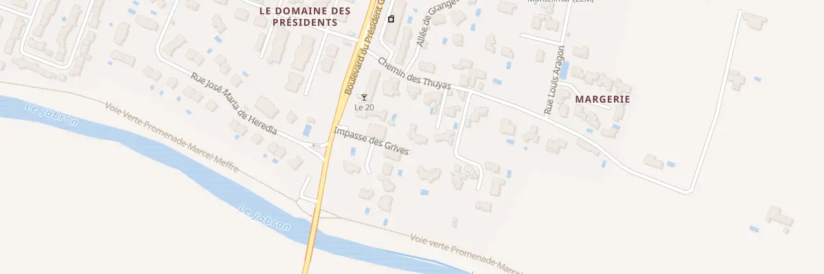 Plan du 9001 All des Pivoines à Montélimar