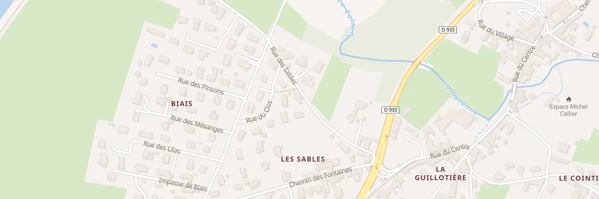 Plan du 135 Rue des Sables à Guéreins