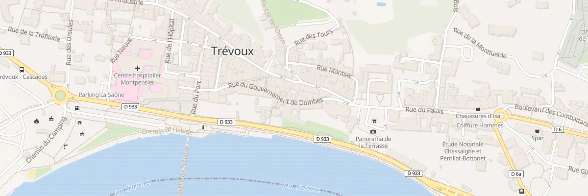 Plan du 6 Rue du Gouvernement à Trévoux