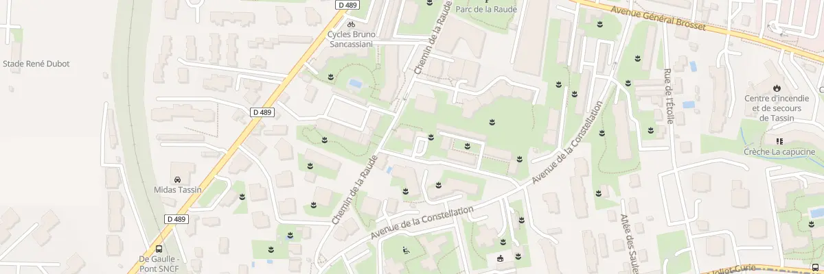 Plan du 21 Che de la Raude à Tassin-la-Demi-Lune