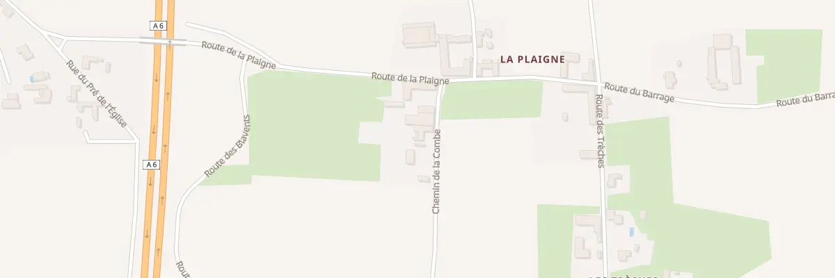 Plan du 68 Che de la Combe à Dracé