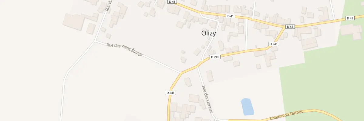 Plan du 2 Rue des Petits Etangs à Olizy-Primat