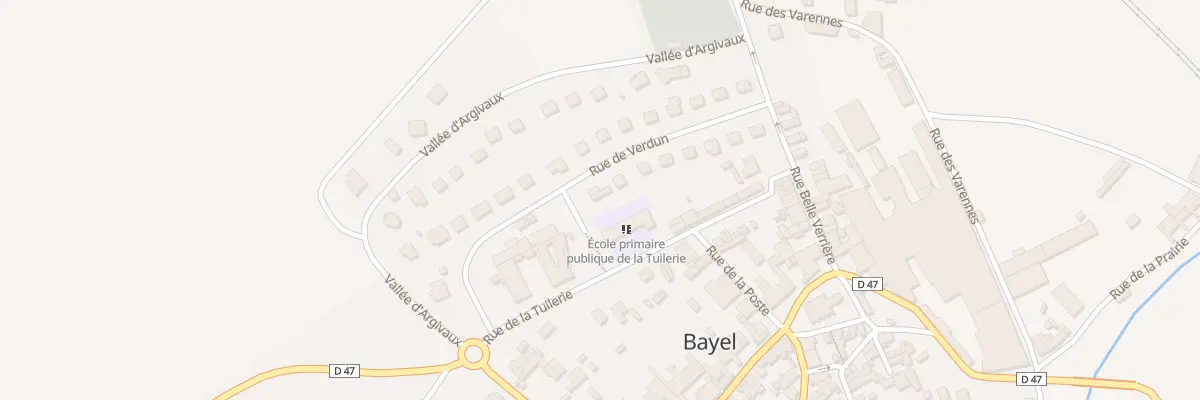 Plan du 15 Rue de Verdun à Bayel