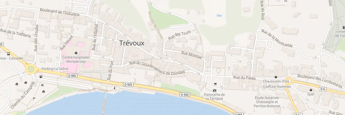 Plan du 4 Rue des Tours à Trévoux