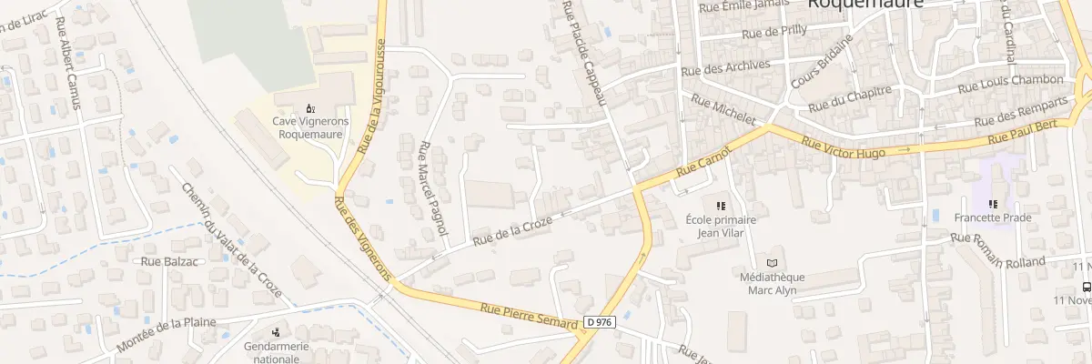 Plan du 14 Rue de la Croze à Roquemaure