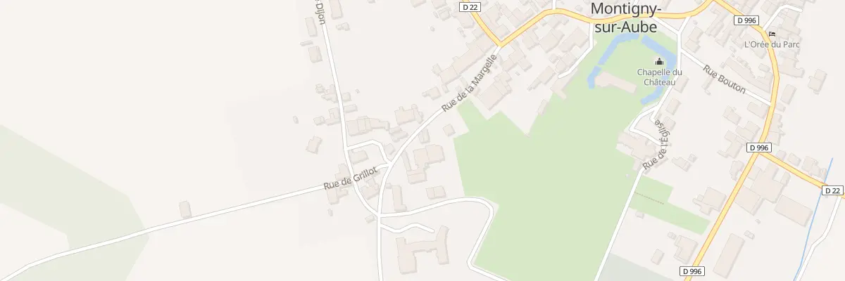 Plan du 9015 Rue de la Margelle à Montigny-sur-Aube