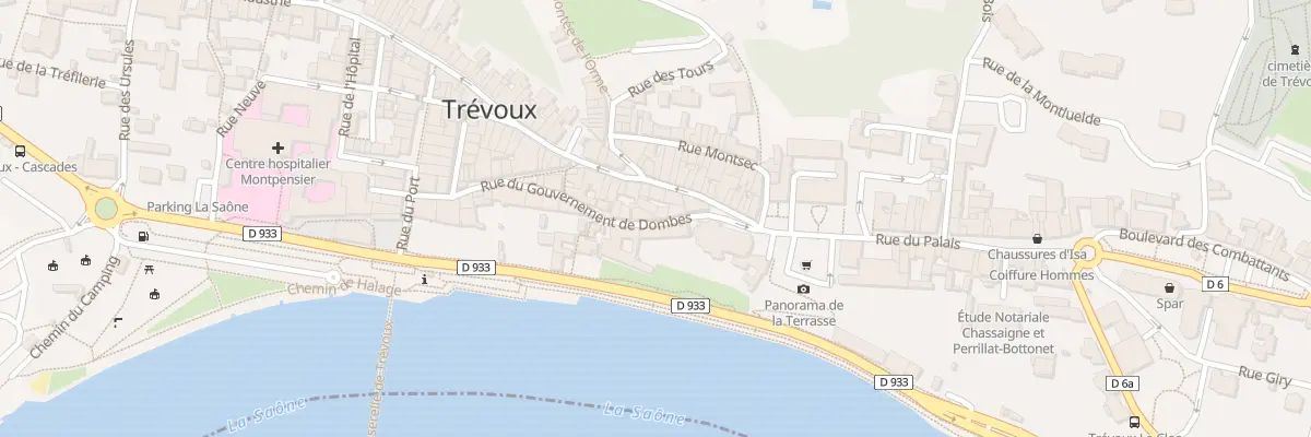 Plan du 4B Rue du Gouvernement à Trévoux