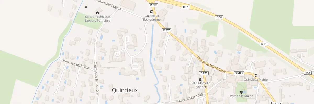 Plan du 2E Rue de la République à Quincieux