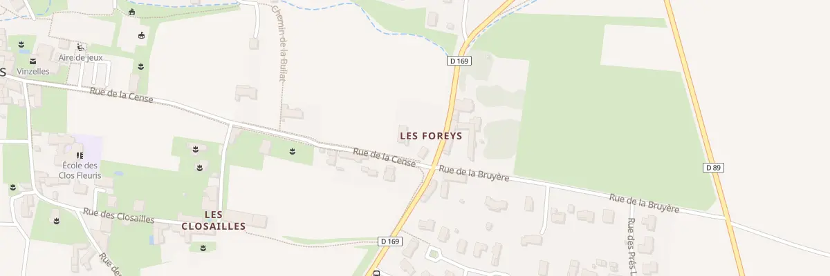 Plan du 5079 Aux Foreys à Vinzelles