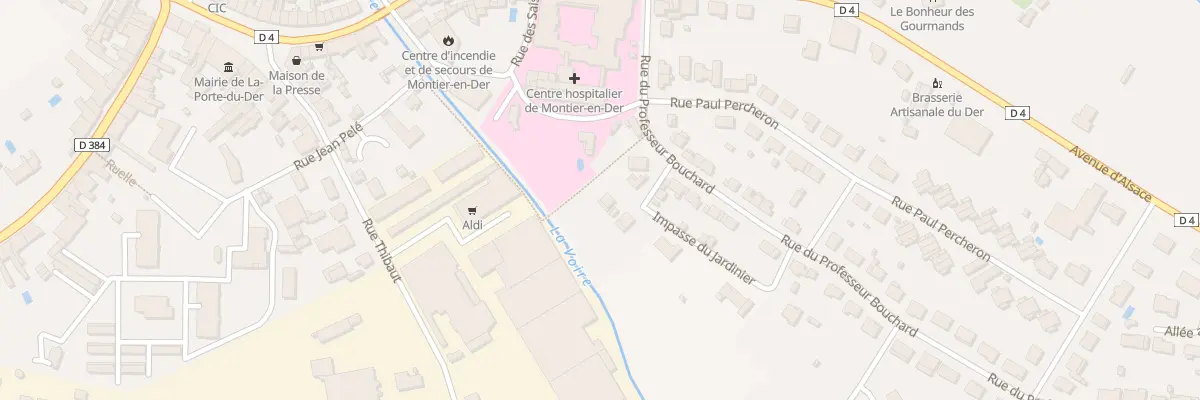 Plan du 4 Rue du Professeur Bouchard à La Porte du Der