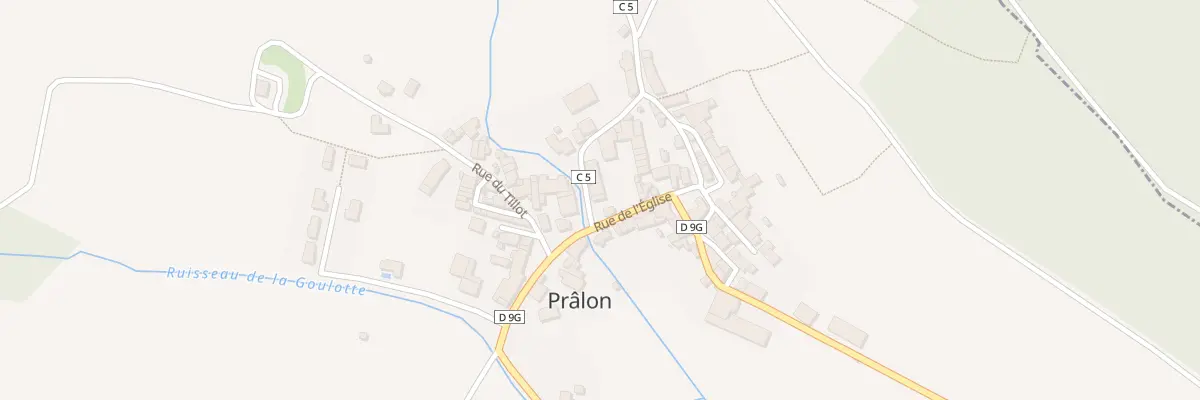 Plan du 1 Rue du Moulin à Prâlon
