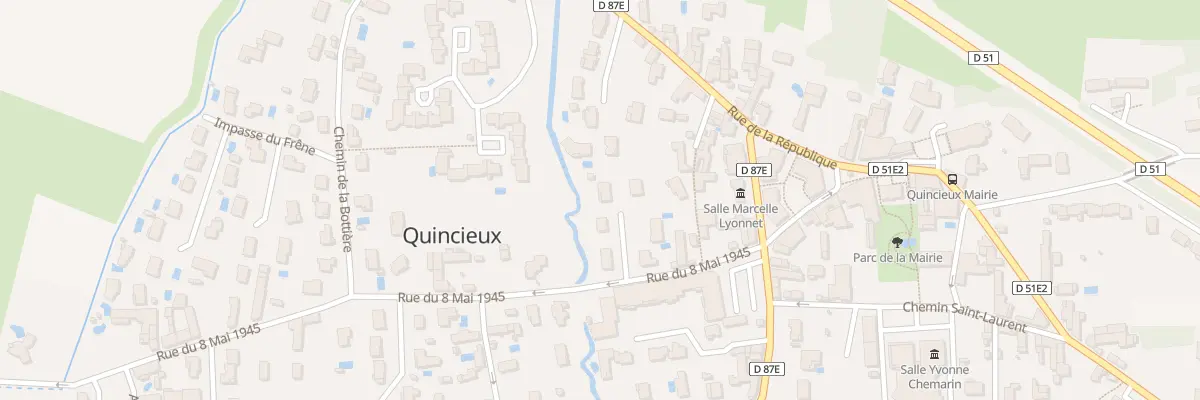 Plan du 10 Rue du 8 Mai 1945 à Quincieux