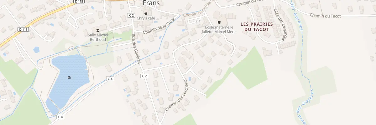 Plan du 1 Imp Les Forsythias à Frans