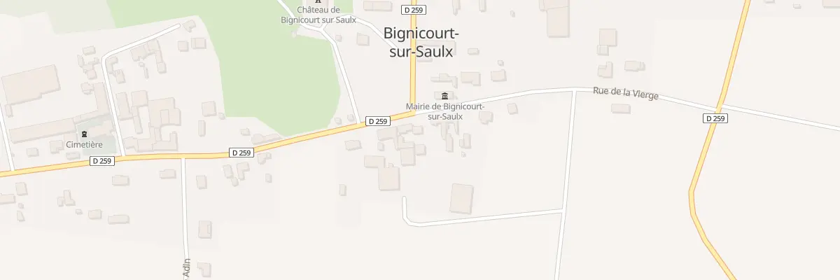 Plan du 1 Gr Grande Rue à Bignicourt-sur-Saulx