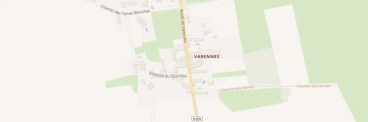Plan du 786 Rte de Varennes à Quincieux