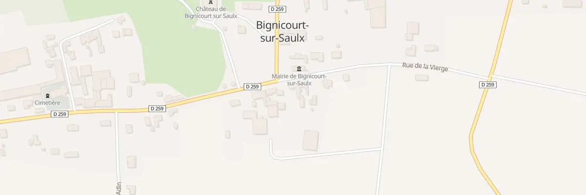 Plan du 2 Pl du 6 Ieme G.R.D.I. à Bignicourt-sur-Saulx