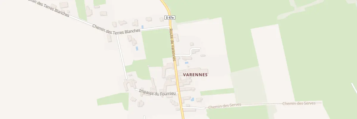Plan du 731 Rte de Varennes à Quincieux