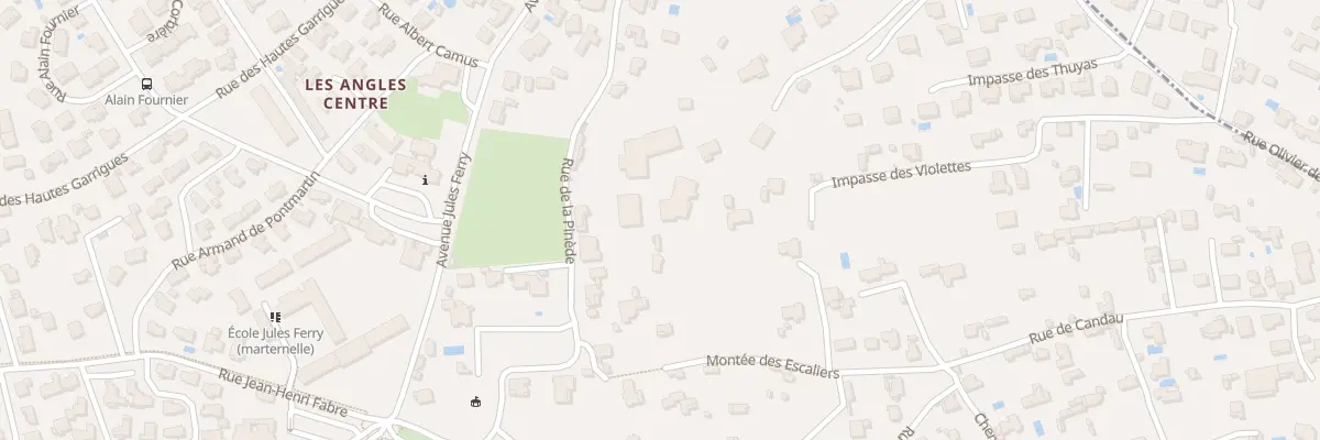 Plan du 20T Rue de la Pinède aux Angles