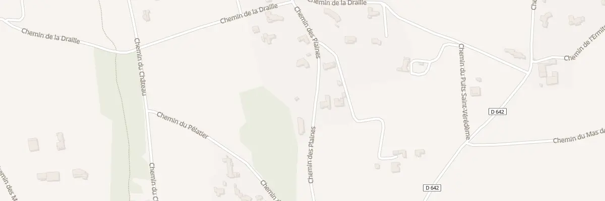 Plan du 425 Che des Plaines à Pujaut