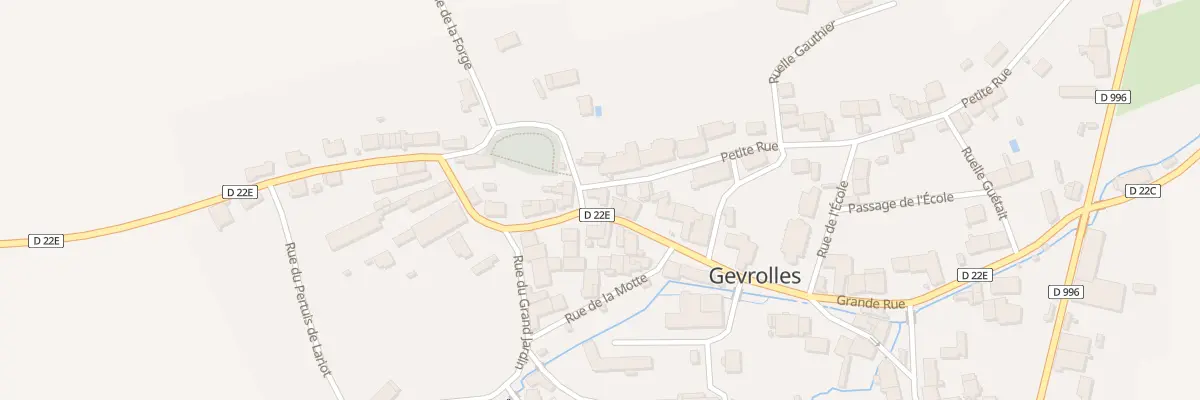 Plan du 5 Gr Grande Rue à Gevrolles