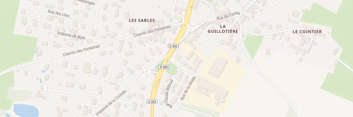 Plan du 513 Rue du Centre à Guéreins