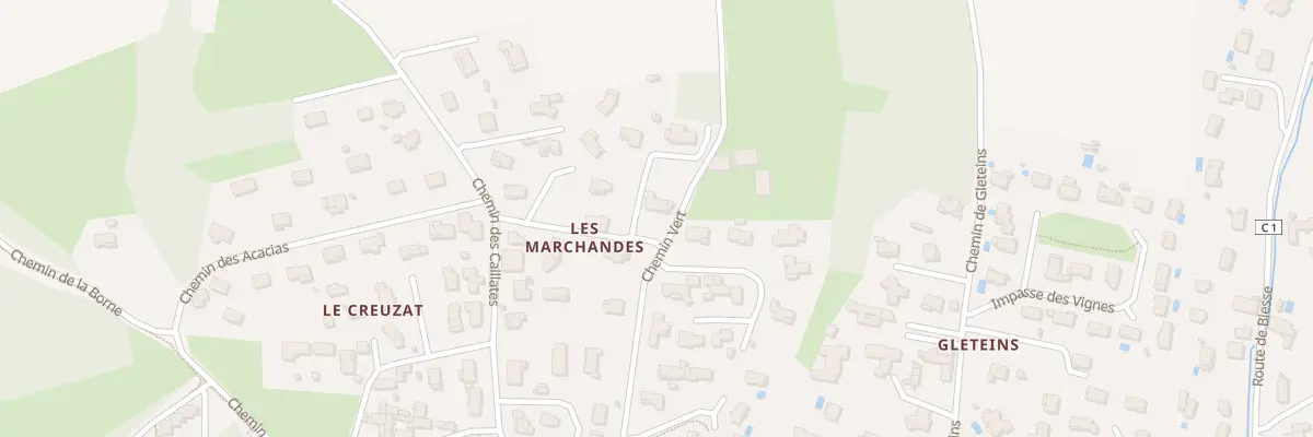Plan du 124 Che des Marchandes à Frans