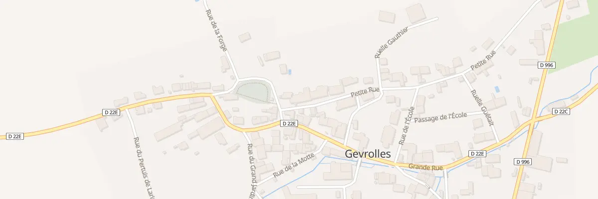 Plan du 1 Ptr Petite Rue à Gevrolles