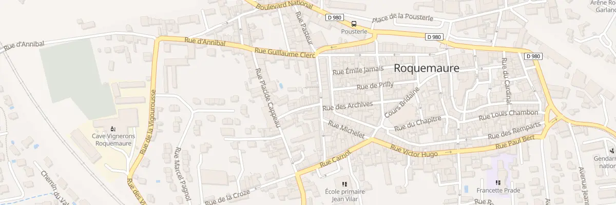 Plan du 9003 Rue des Combattants à Roquemaure