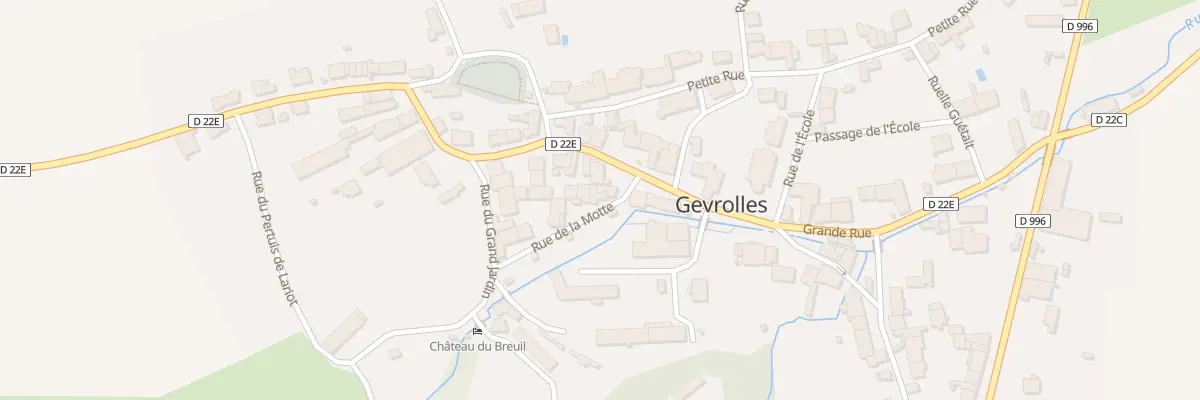 Plan du 4 Rue de la Motte à Gevrolles