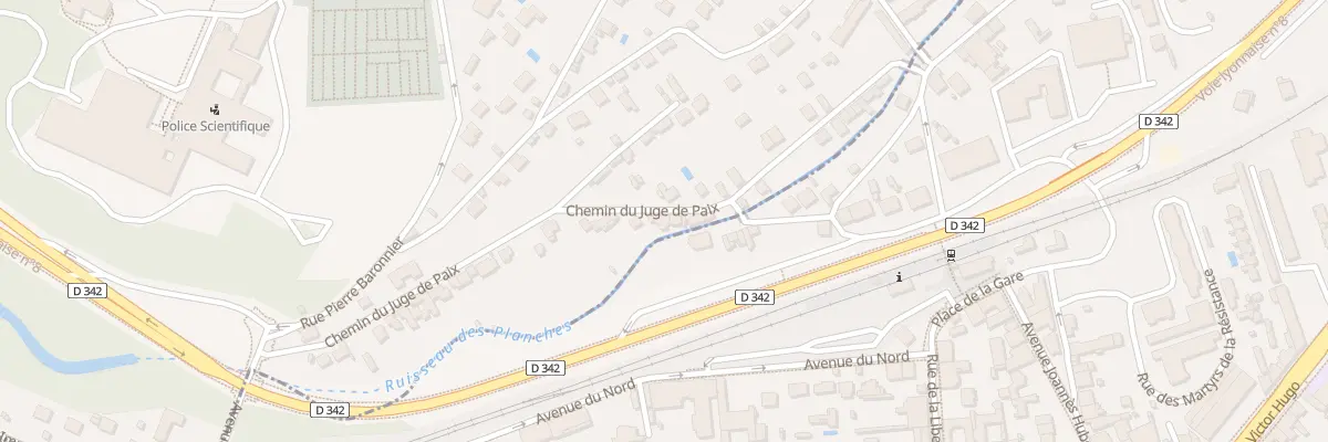 Plan du 42 Che du Juge de Paix à Écully