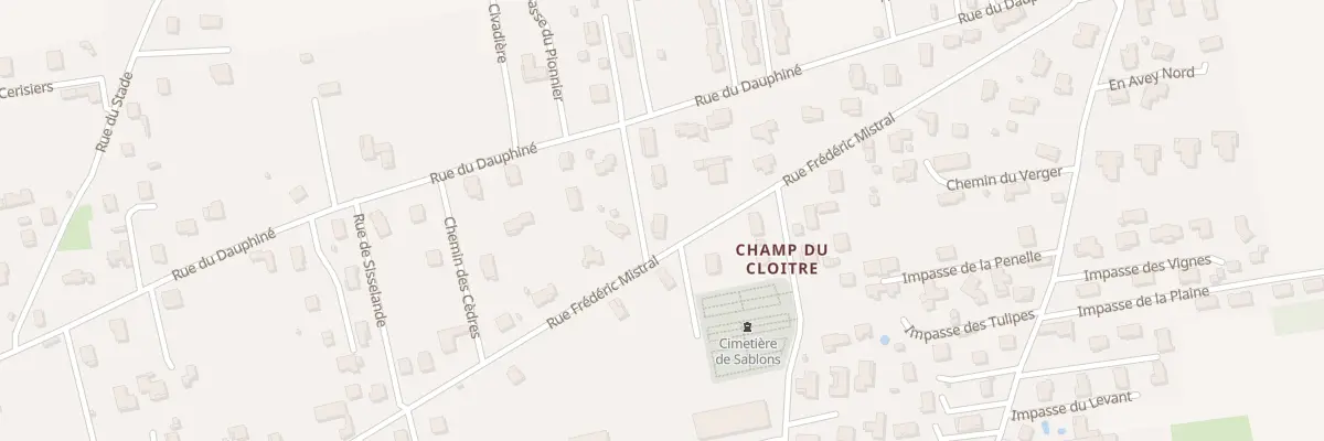 Plan du 1 Rue de la Fauvette à Sablons