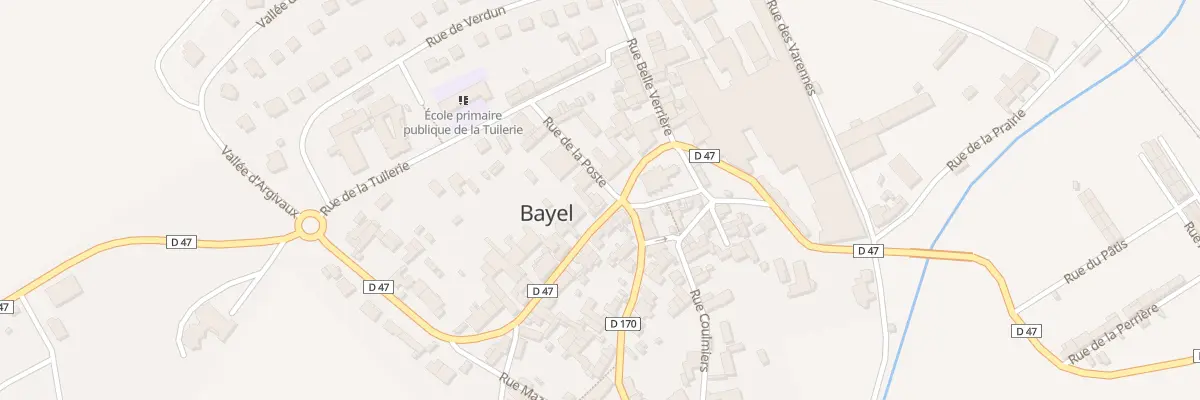 Plan du 1 Rue de la Poste à Bayel