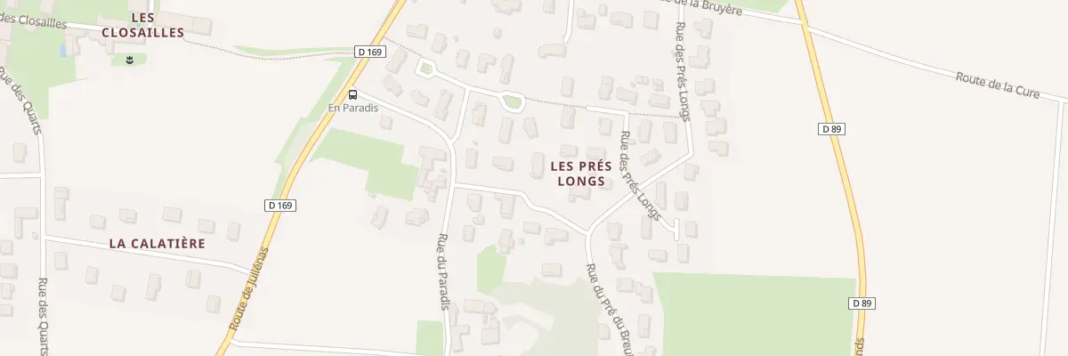 Plan du 5225 Les Pres Longs à Vinzelles